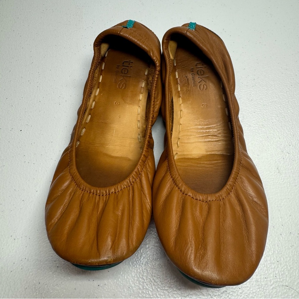 Tieks‎ by Gavrieli Flats Leather California Chestnut Slip on Comfort size 8